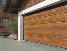Hemlock V panel timber sectional door